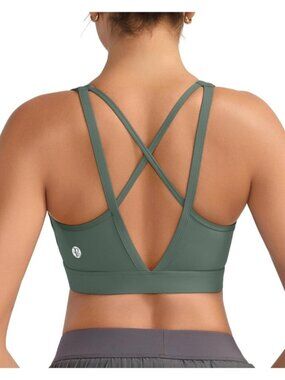 Women's Teal Green High Impact Sports Bras for High Support Running Sports Bra